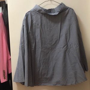 Uniqlo midi strip skirt